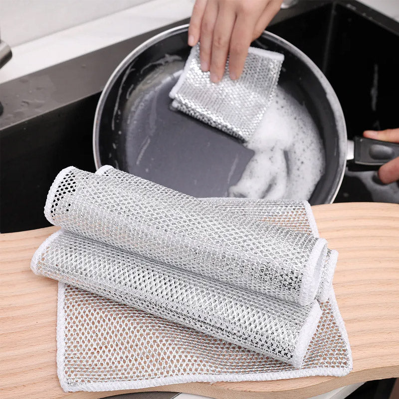 Wire Dishwashing Rags For Wet & Dry